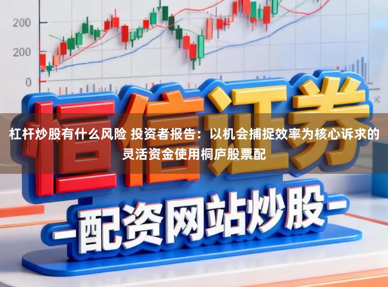 杠杆炒股有什么风险 投资者报告：以机会捕捉效率为核心诉求的灵活资金使用桐庐股票配